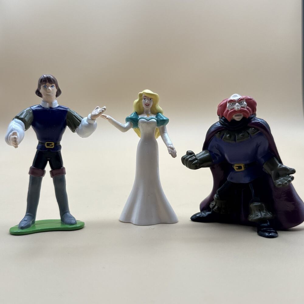 Rare Set 1994 Princess Odette The Swan Princess Movie Figure Tyco Derek Rothbart
